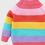 Ecru and Navy Blue Jumper for Stylish Baby Boys