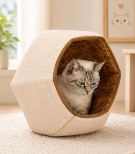 Cat Ball Bed - Egyptian Hieroglyphics