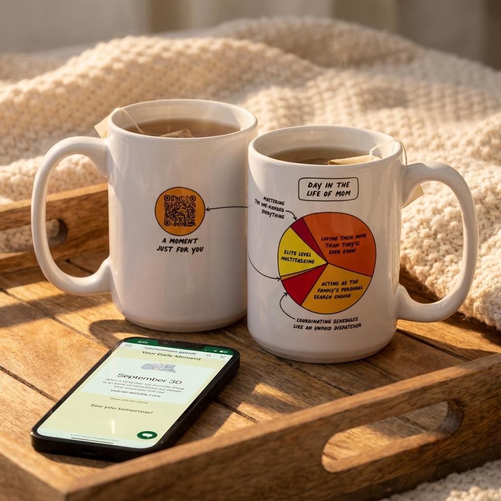A Moment For Mom Every Day Interactive Qr Mug A Moment For Mom Every Day Interactive Qr Mug