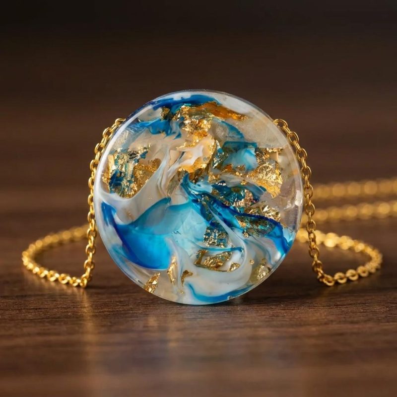 Abstract Earth Necklace 1