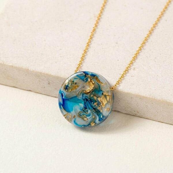 Abstract Earth Necklace
