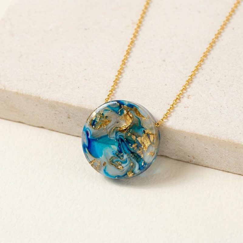Abstract Earth Necklace
