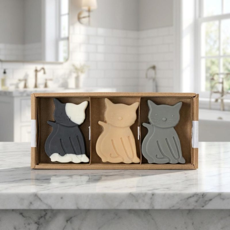 Adorable Purrfect Soap Gift Set Trio 12