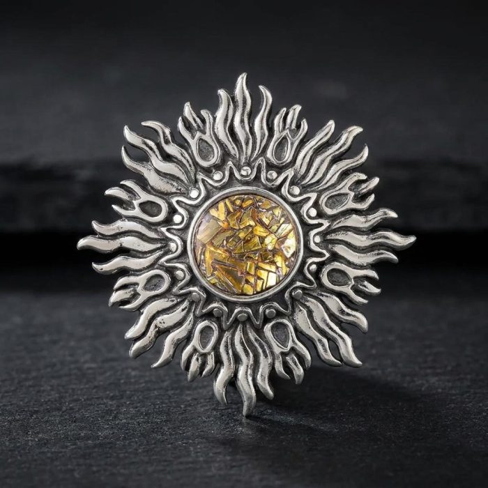 Bismuth Sun Necklace 1