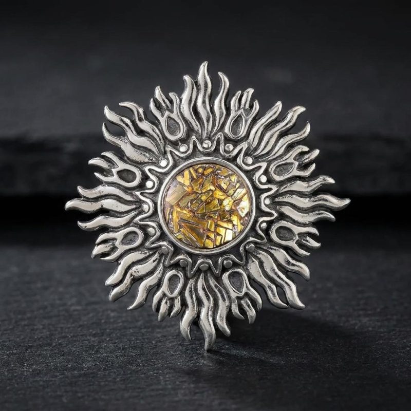 Bismuth Sun Necklace 1