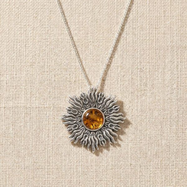 Bismuth Sun Necklace