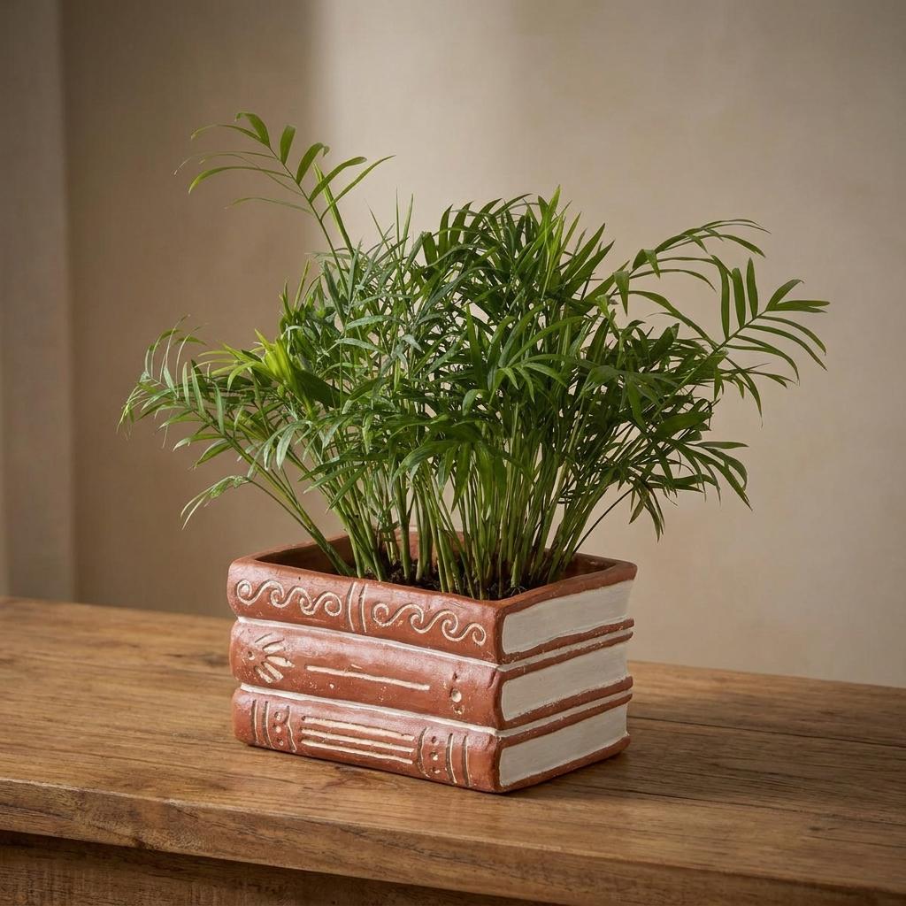 Book Stack Terracotta Planter 1 Book Stack Terracotta Planter 1