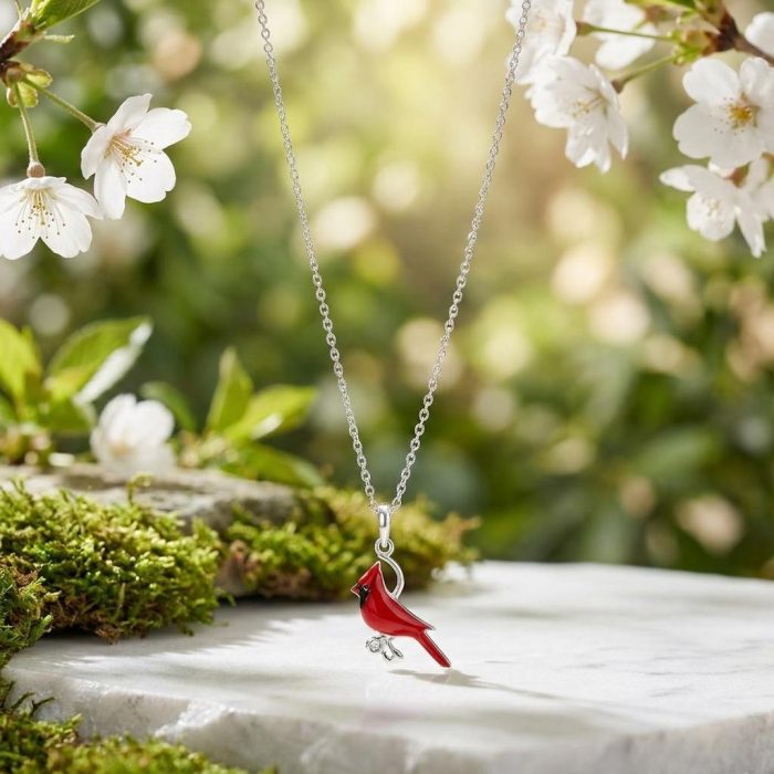 Cardinal Of Remembrance Necklace 2