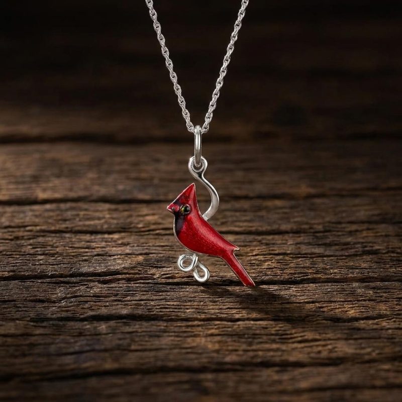 Cardinal Of Remembrance Necklace