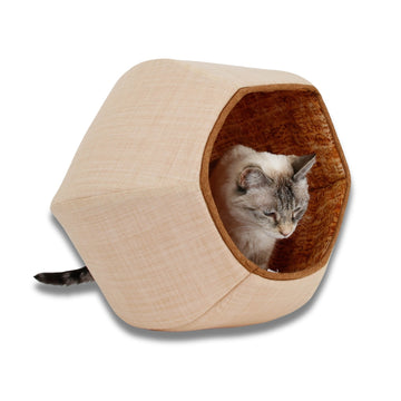 Cat Ball Bed - Egyptian Hieroglyphics