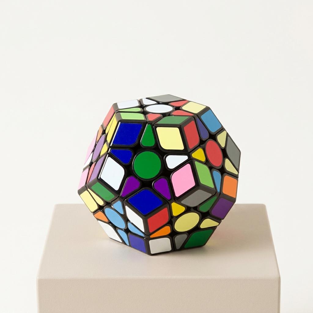 Colorful Twist & Solve Dodecahedron Puzzle Colorful Twist & Solve Dodecahedron Puzzle