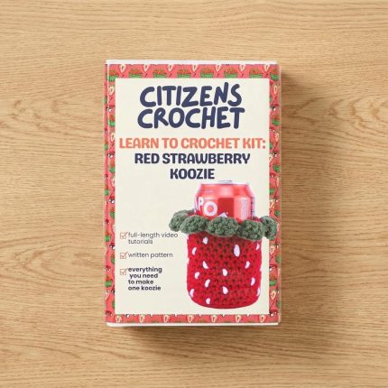 Crochet Strawberry Coozie Diy Kit 1