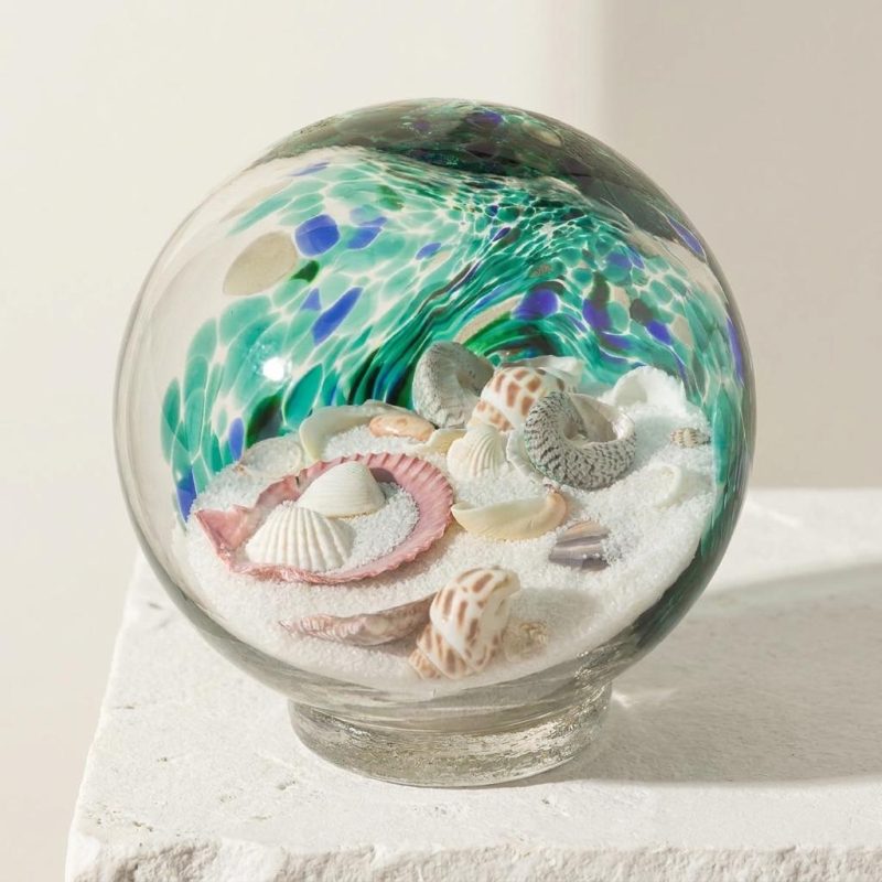 Decorative Seashell & Sand Globe 1
