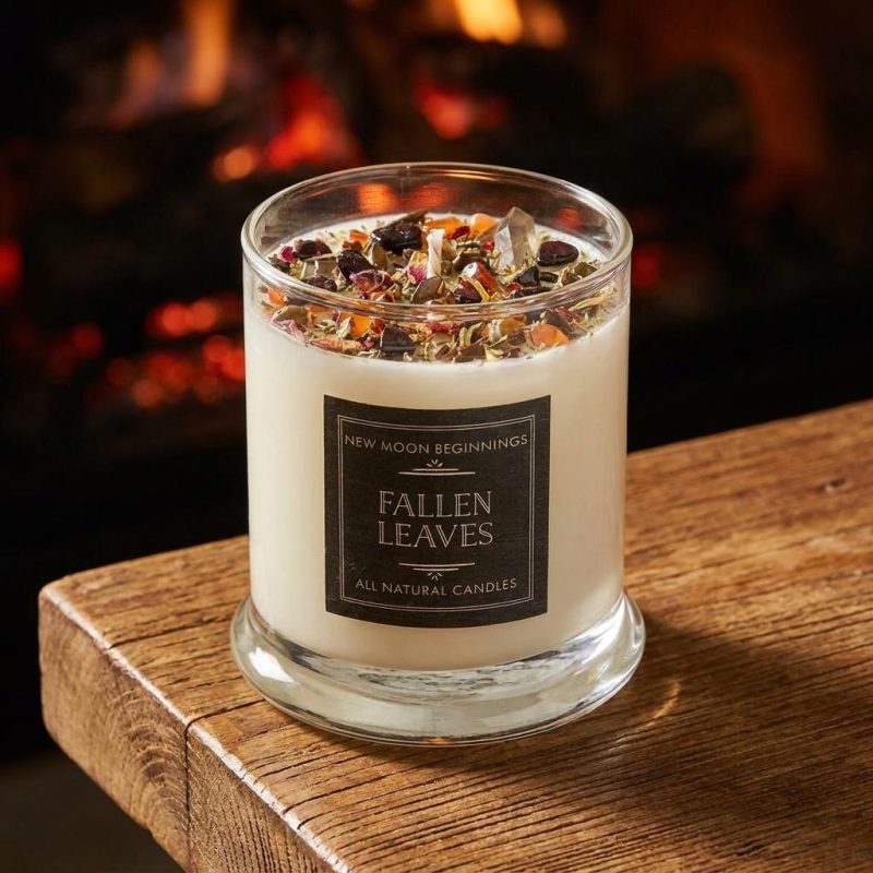Fallen Leaves Candle 2