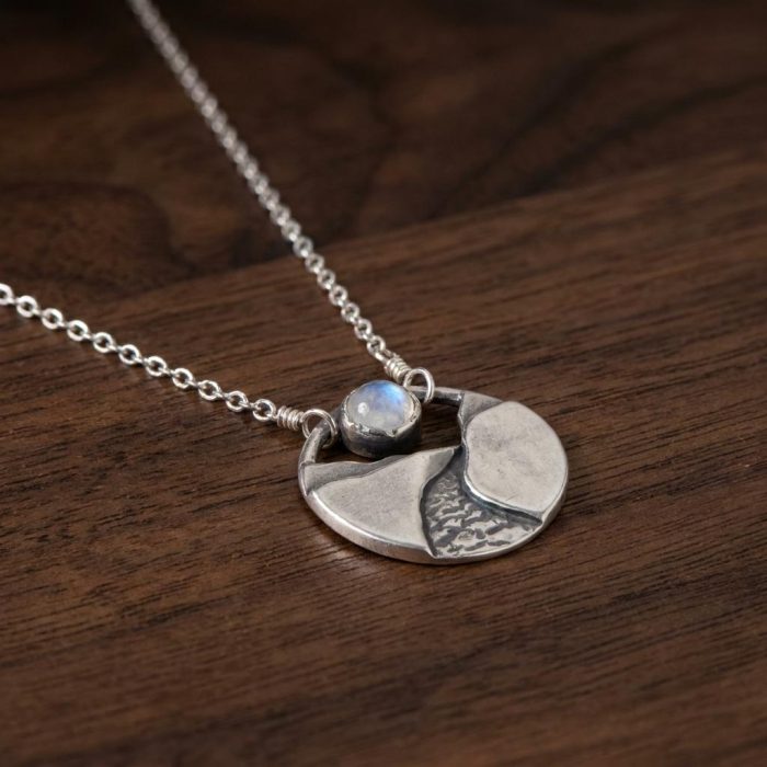 Follow Your Own Path Moonstone Necklace 1