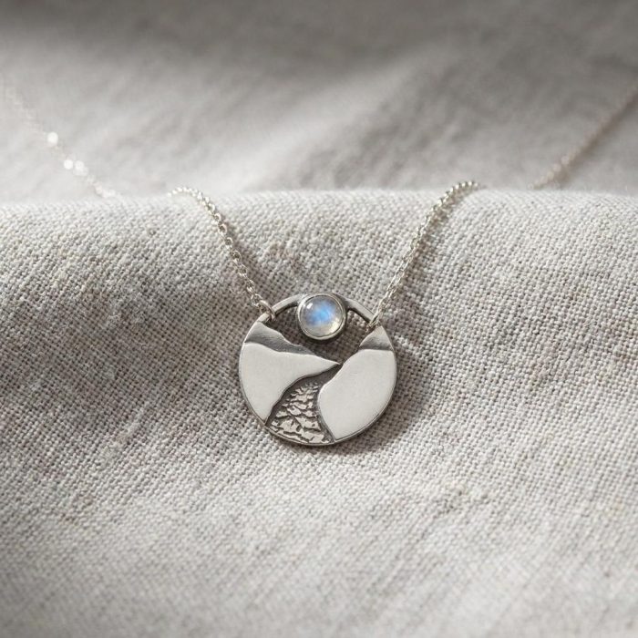 Follow Your Own Path Moonstone Necklace 2