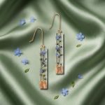 Forget-me-not Palo Santo Earrings