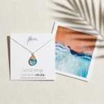 Go To Your Happy Place Sterling Silver Ocean Necklace