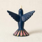 Hand Painted Ceramic Hummingbird Jewelry Holder 2