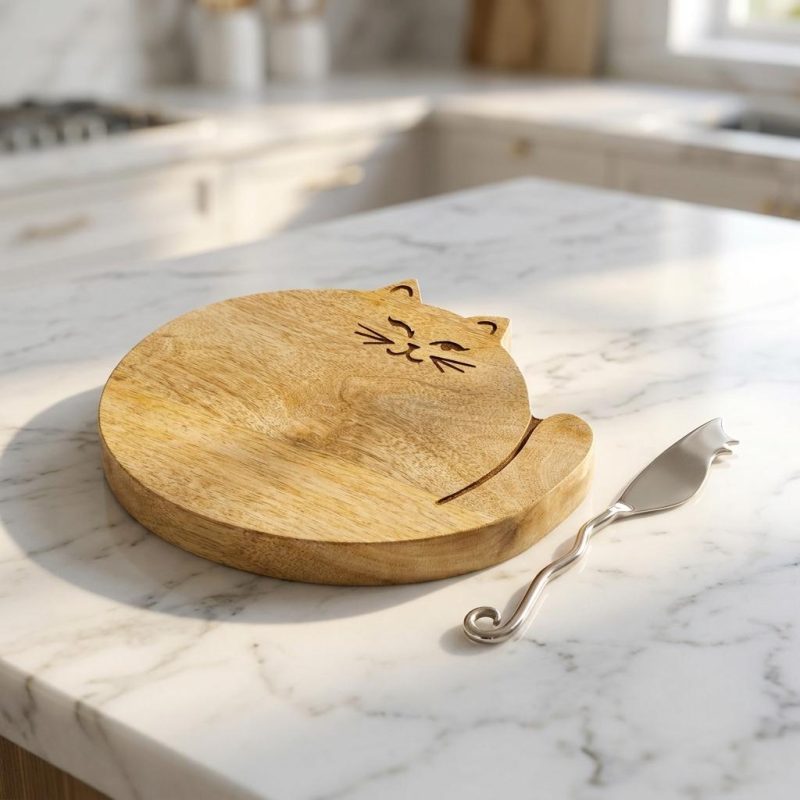 Handcrafted Cat Charkitterie Board