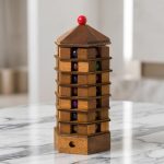 Handcrafted Conquer The Colors Pagoda Challenge Puzzle (1)