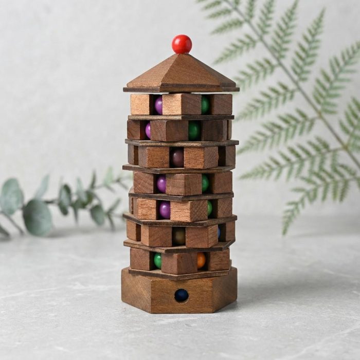 Handcrafted Conquer The Colors Pagoda Challenge Puzzle (2)