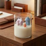 Handcrafted Snowy Cottage 3d Candle