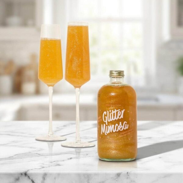 Handcrafted Tangerine & Mango Glitter Mimosa Mixer