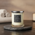 Handmade Energy Cleansing Crystal Candle 3