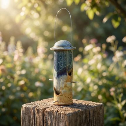 Handmade Stoneware Bird Feeder 1