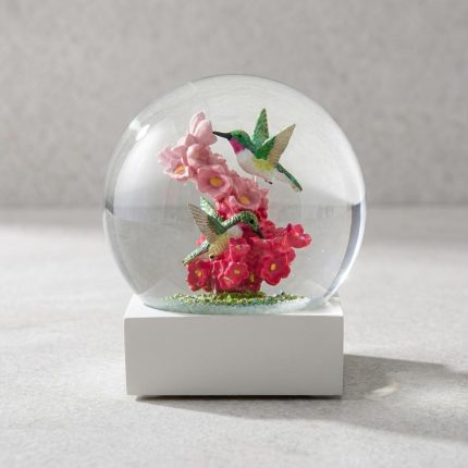 Hummingbirds In Harmony Snow Globe