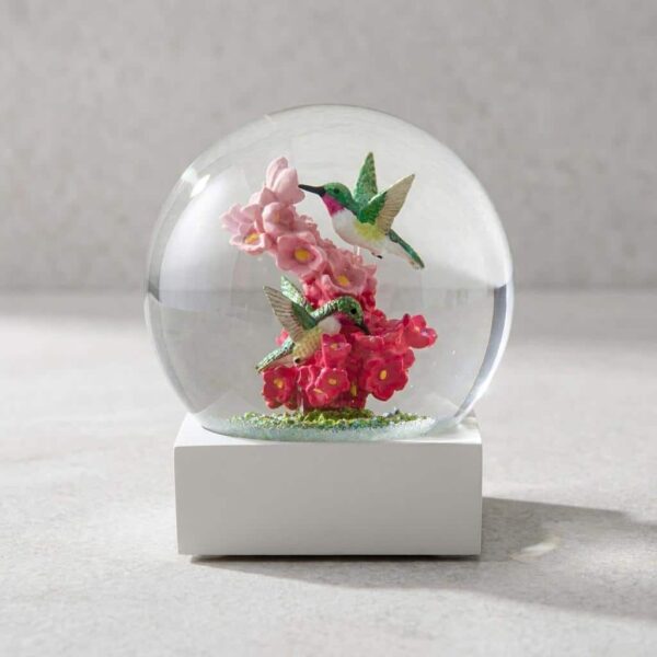 Hummingbirds In Harmony Snow Globe