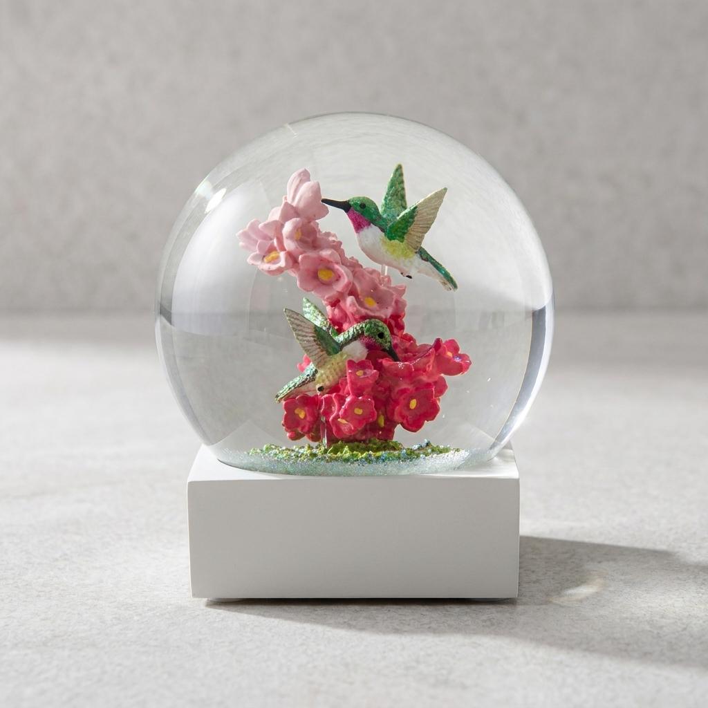 Hummingbirds In Harmony Snow Globe Hummingbirds In Harmony Snow Globe