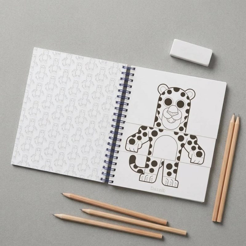 Interactive Color Your Own Mix & Match Animal Book 1