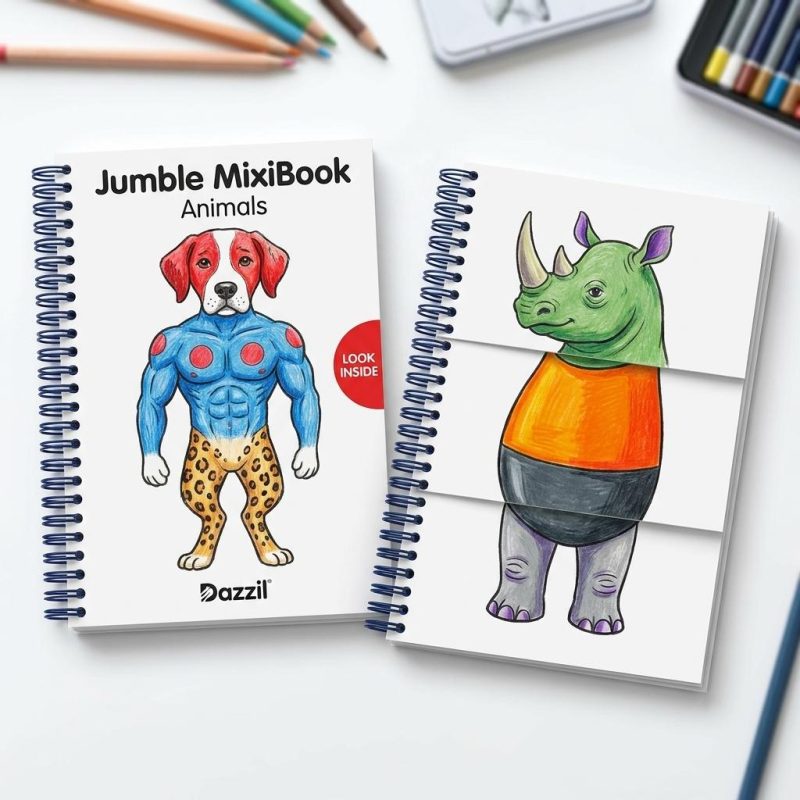 Interactive Color Your Own Mix & Match Animal Book
