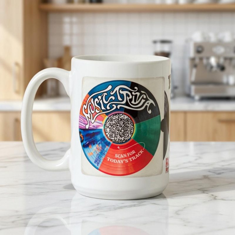 Interactive Daily Music Trivia Qr Mug 1