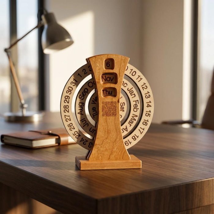 Interactive History Everyday Wooden Qr Calendar `1