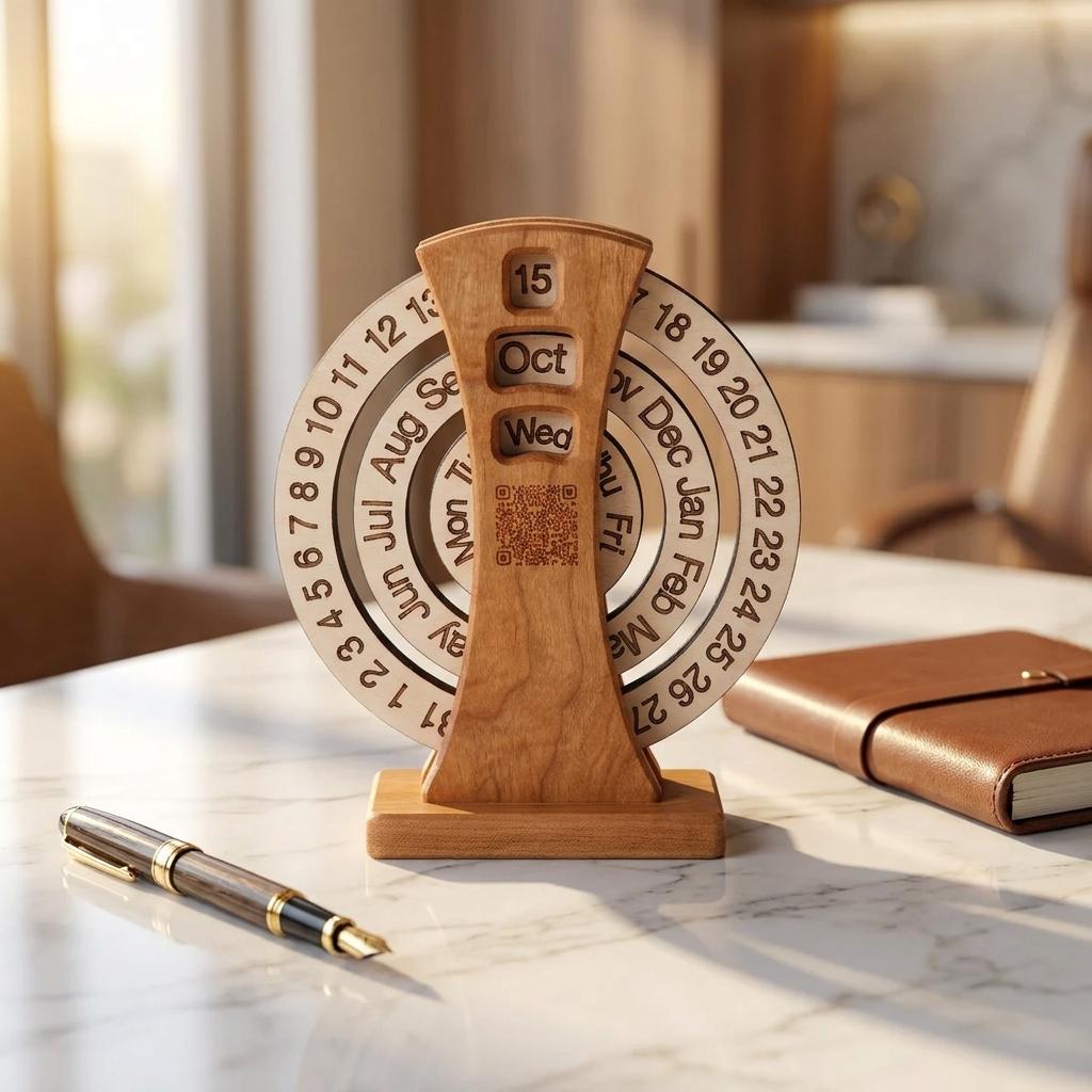 Interactive History Everyday Wooden Qr Calendar Interactive History Everyday Wooden Qr Calendar