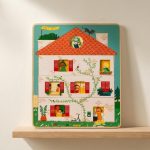 Interactive Peek Inside Layered Wooden Toddler Puzzle