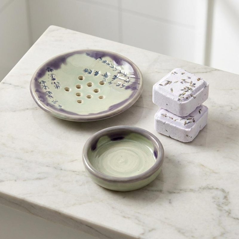 Lavender Shower Steamers & Tray Set 1