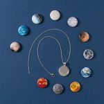 Magnetic Interchangeable Solar System Necklace