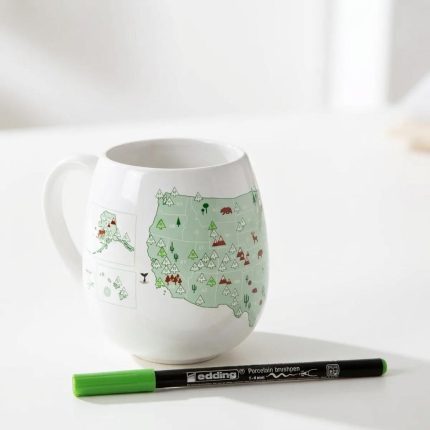National Parks Color Map Mug 1