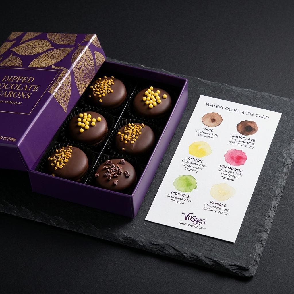 Premium Chocolate Covered Macarons Gift Set (1) Premium Chocolate Covered Macarons Gift Set (1)