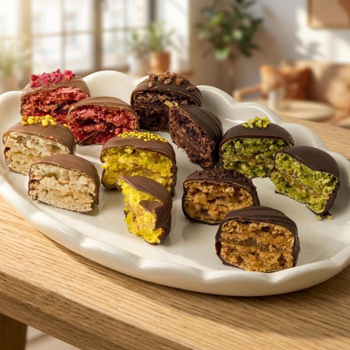 Premium Chocolate Covered Macarons Gift Set (4)
