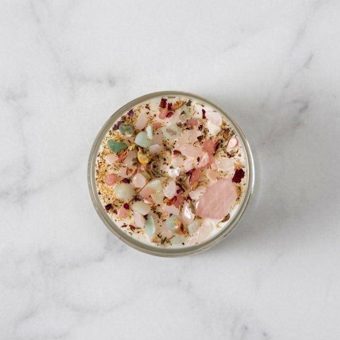 Relaxing Me Time Crystal Candle 1