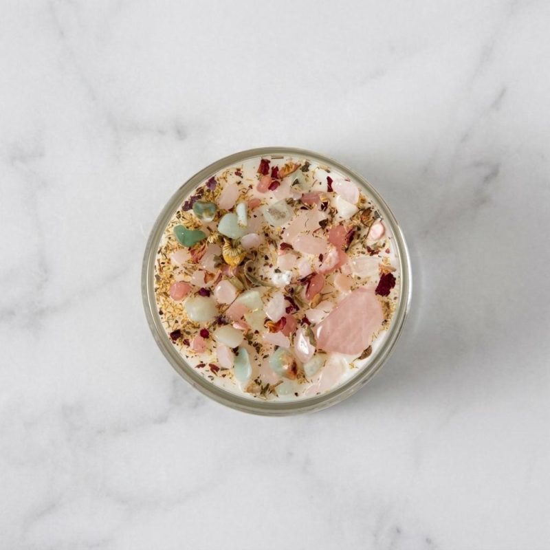 Relaxing Me Time Crystal Candle 1