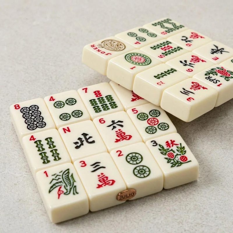 Repurposed Mahjong Tile Coasters 1