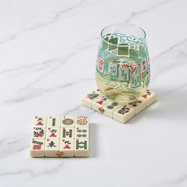 Repurposed Mahjong Tile Coasters