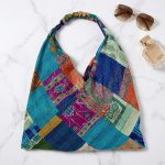 Repurposed Patchwork Silk Sari Tote