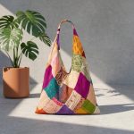 Repurposed Patchwork Silk Sari Tote 2